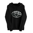 thumbnail image 2 of PNTUTB Women's Print Winter Round Neck Hoodie Pullover Long Sleeved Comfortable Loose Basic Sweatshirt, 2 of 5