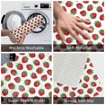 thumbnail image 3 of Sikiie Hand Drawn Strawberry Print Flannel Anti-slip Floor Mat 16x24in, Thickened Dustproof Entrance Door Mat Floor Mat for Kitchen, Bathroom, Laundry Room, 3 of 7