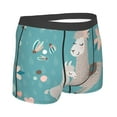 thumbnail image 3 of Disketp Teal Mama Llama Men'S Boxer Briefs,Soft And Breathable Cotton Underwear With Comfortflex Waistband, 3 of 8