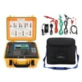 thumbnail image 2 of Insulation Resistance Tester, Simple Wiring Earth Ground Resistance Tester 100-240V HD LCD Display Multifunctional Waterproof  for Construction Sites US Plug, 2 of 7
