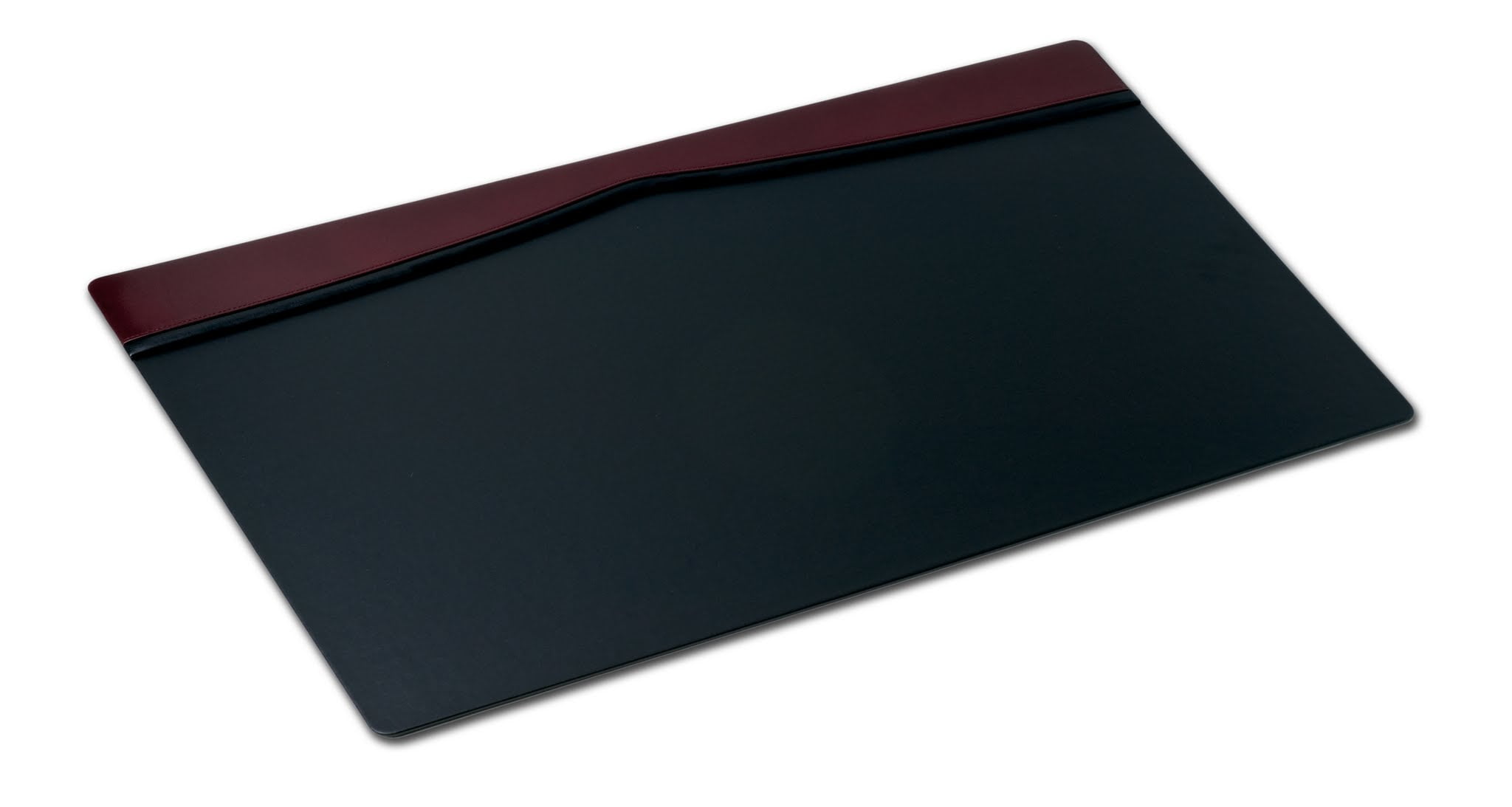 Burgundy Leather 34 X 20 TopRail Desk Pad