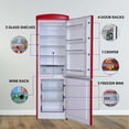 thumbnail image 6 of Conserv Appliances Bottom Mount Retro Refrigerator, Red, 6 of 11
