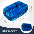 thumbnail image 7 of ZIPIT Wavy Pencil Box for Boys | Fidget Toy | Large Capacity Silicon Sensory Pencil Case (Blue), 7 of 7