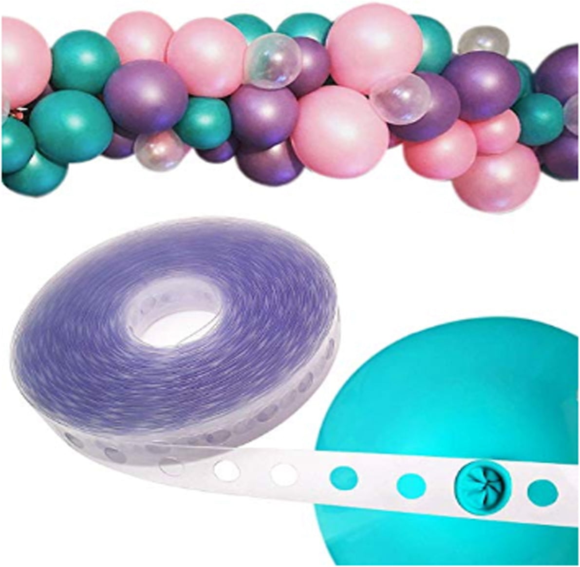 Balloon Decorating Strip Tape 17Ft Long to Make Arch Garland Steamer ...