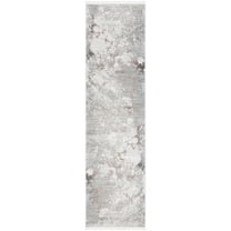 SAFAVIEH Platinum Byrne Abstract Runner Rug, Gray/Ivory, 2'2" x 8'