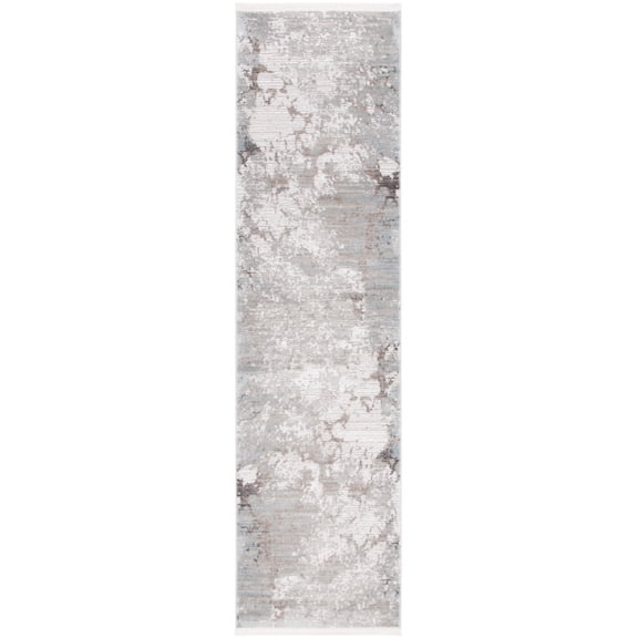 SAFAVIEH Platinum Byrne Abstract Runner Rug, Gray/Ivory, 2'2" x 8'