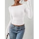 thumbnail image 5 of Camisas de Manga Larga PRETTYGARDEN para Mujer Otoño 2025 Blanco, 5 of 9