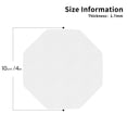 thumbnail image 2 of Zufioo White Print Leather Coaster Set, Decorative PVC Coasters 4-pack - Scald and Stain-resistant, Suitable for Home, Cafes, Restaurants-Octagon, 2 of 6