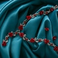 thumbnail image 4 of NUZYZ 2Pcs/Set Acrylic Rose Pendant Stud Earrings Necklace Women Jewelry Gift, 4 of 8