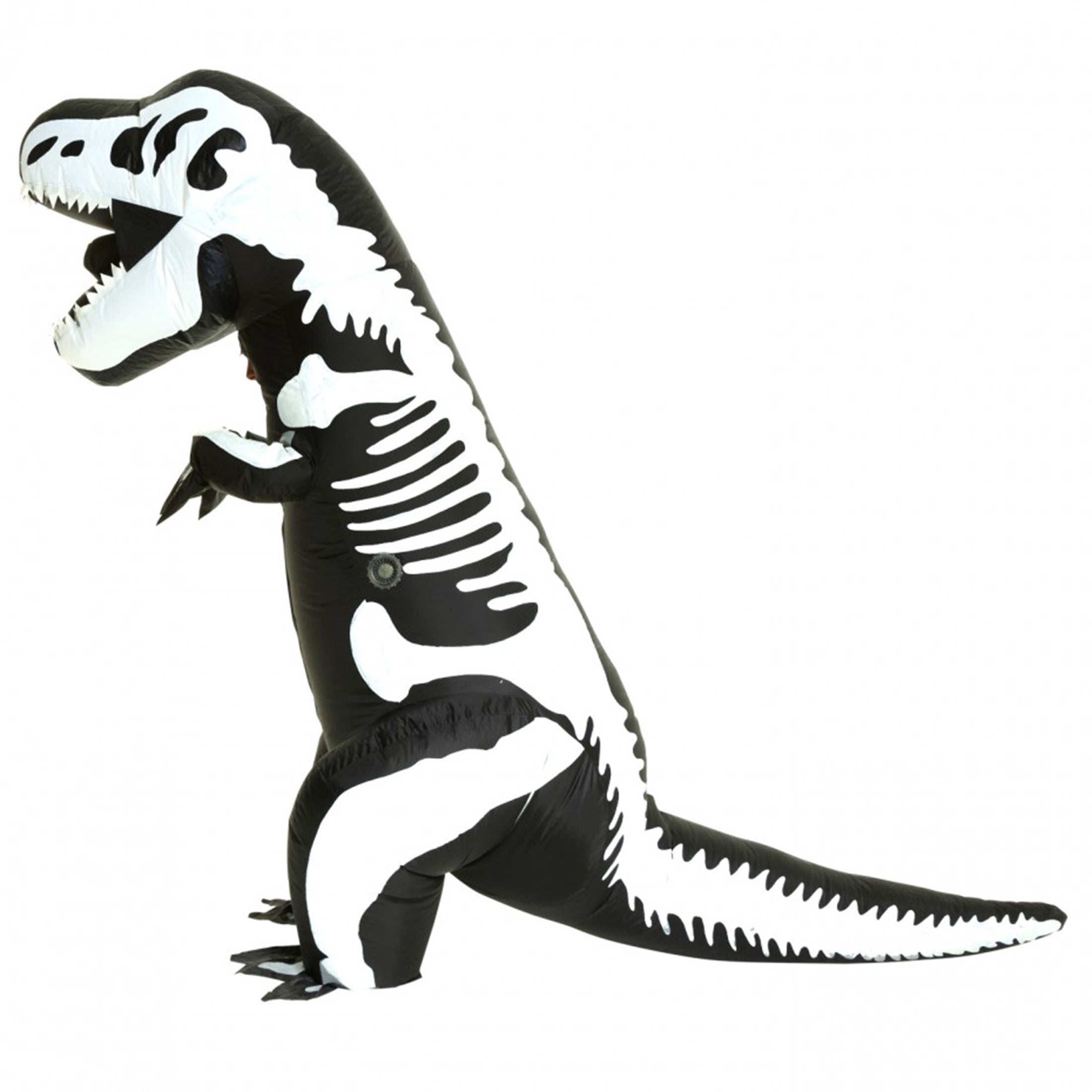 Skeleton T-Rex Inflatable Halloween Costume for Children, One Size Fit Most, by Morph Costumes