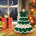 thumbnail image 4 of YWIYIUD 5IN DIY Crochet Christmas Tree Kit, Handmade Holiday Decoration Set, Christmas Crochet Kit for Beginners, Christmas Party Crochet Decorations,Holiday Craft Kit, 4 of 9