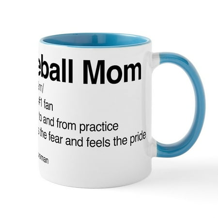 

CafePress - Baseball Mom Mug - 11 oz Ceramic Mug - Novelty Coffee Tea Cup