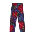thumbnail image 3 of Lsque Wild Berries Print Men's Pajama Pants, Lounge Pant - Comfortable Home Wear,Elastic Waistband, Stylish Design-Small, 3 of 9