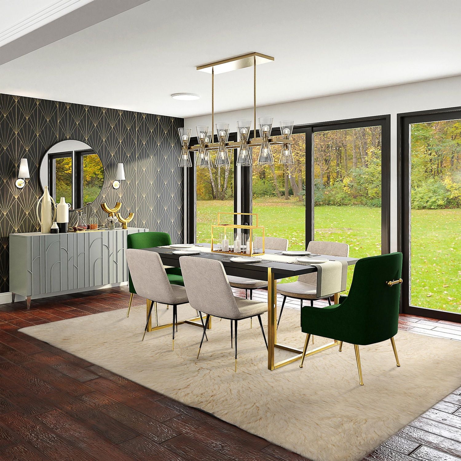 5A Flokati 4000gr 9' x 12' Area Rug, Natural