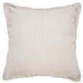 thumbnail image 2 of Laddha Home Designs Handwoven Solid Embroidered Cotton Throw Pillow Cover - 20" - Beige, 2 of 9