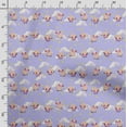 thumbnail image 3 of Soimoi Llama Alpaca Print, Silk Fabric, Decor Sewing Fabric by The Yard 42 Inch Wide,Decorative Fabric for Shirts Suits Ties, Brown, Purple & White, 3 of 5