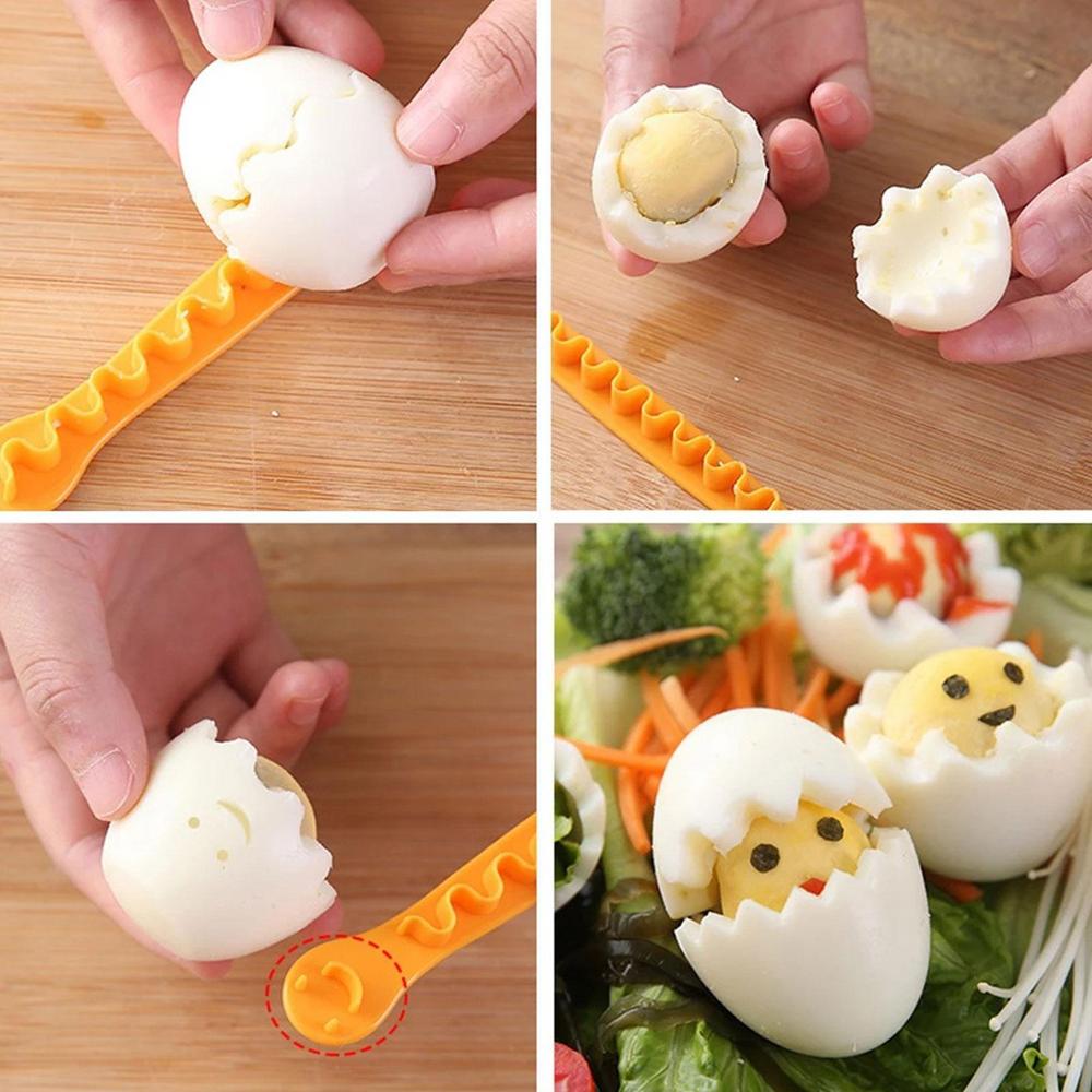 Lace Egg Cutter Water Boiled Egg Cutter Flower Shapeed - Temu