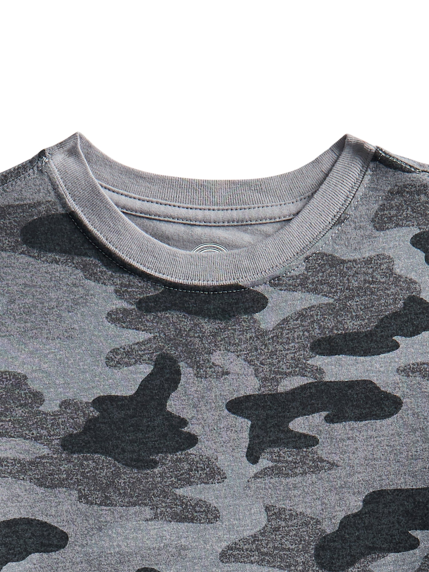 Wonder Nation Boys Print Tee with Short Sleeves, Sizes 4-18 & Husky