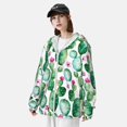 thumbnail image 3 of Yiaed Cactus Plants Print Sun Shirts UPF 50+ Protection Hoodie Rash Guard Shirt UV Shirt Long Sleeve Fishing Outdoor Lightweightase-3X-Large, 3 of 5