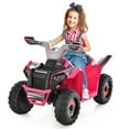 thumbnail image 1 of Gymax Kids Electric Ride On ATV Toy 6V Battery Powered Electric Vehicle Toy w/ Direction Control Rose Red, 1 of 9
