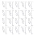 thumbnail image 1 of Lot de 20 Clips de Store en Plastique Design Carré pour un Effet Invisible et Durabilité à la Maison, 1 of 8