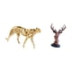 thumbnail image 5 of Figura de con cabeza de ciervo, adorno de animal, estatua de resina, decoración creativa, escultura de mesa adecuada para sala de estar,, 5 of 8