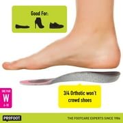 PROFOOT Triad Orthotic Insoles for Knee, Leg & Back Pain, Women's 6-10, 1 Pair