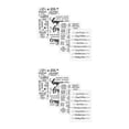 thumbnail image 4 of Cateissary 4pcs Transparent Seals Classroom Plastic Stamp Accessory Scrapbooking Stationery Card Standard Album Decoration Stamps Como se muestra 2Conjunto, 4 of 6