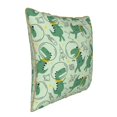 thumbnail image 2 of KLL Cute Dinosaurs in Space Decorative Throw Pillow Covers Velvet Soft for Couch Sofa Bedroom Living Room Outdoor - 18"x18", 2 of 8