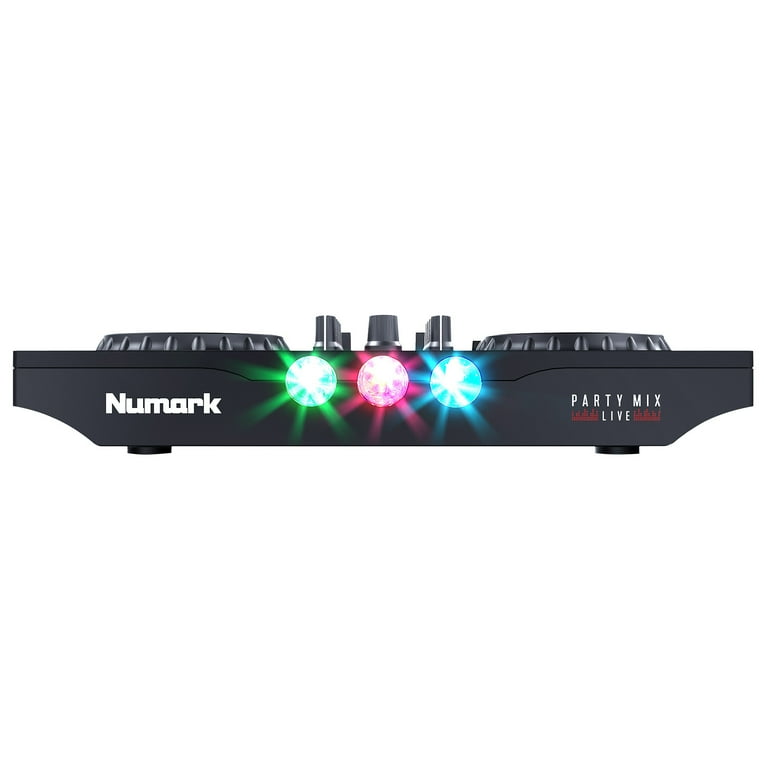 Numark Portable DJ Controller Set with Stereo Speakers, LED