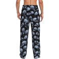 thumbnail image 3 of Balery Gothic Skull print Men's Pajama Pants,Ultra Lightweight Pjs,Lounge Pant-X-Large, 3 of 9