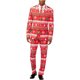 thumbnail image 1 of Traje Formal de dos botones OppoSuits Winter Wonderland para hombre rojo 46 W x L, 1 of 1