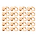 thumbnail image 2 of D Ring Rivets, 20 Pcs Zinc Alloy Iron Ball Post Head Buttons Stud Screw Rivets D Ring Rivets Flat Cap Screw Posts Stud for DIY Leather Belt Collar Handbag Phone Case, 2 of 7