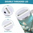 thumbnail image 5 of 40 Oz Car Handle Water Bottle Water Cup Water Bottle Water Jug Coffee Cup Travel Water Bottle Lovely Cartoon Magic Cat, 5 of 8