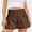 Coffee, variant on Shorts for Women Fashion Solid Color Casual Yoga Versatile Breathable Sports High Waist Thin Hot,Sizes S-2XL