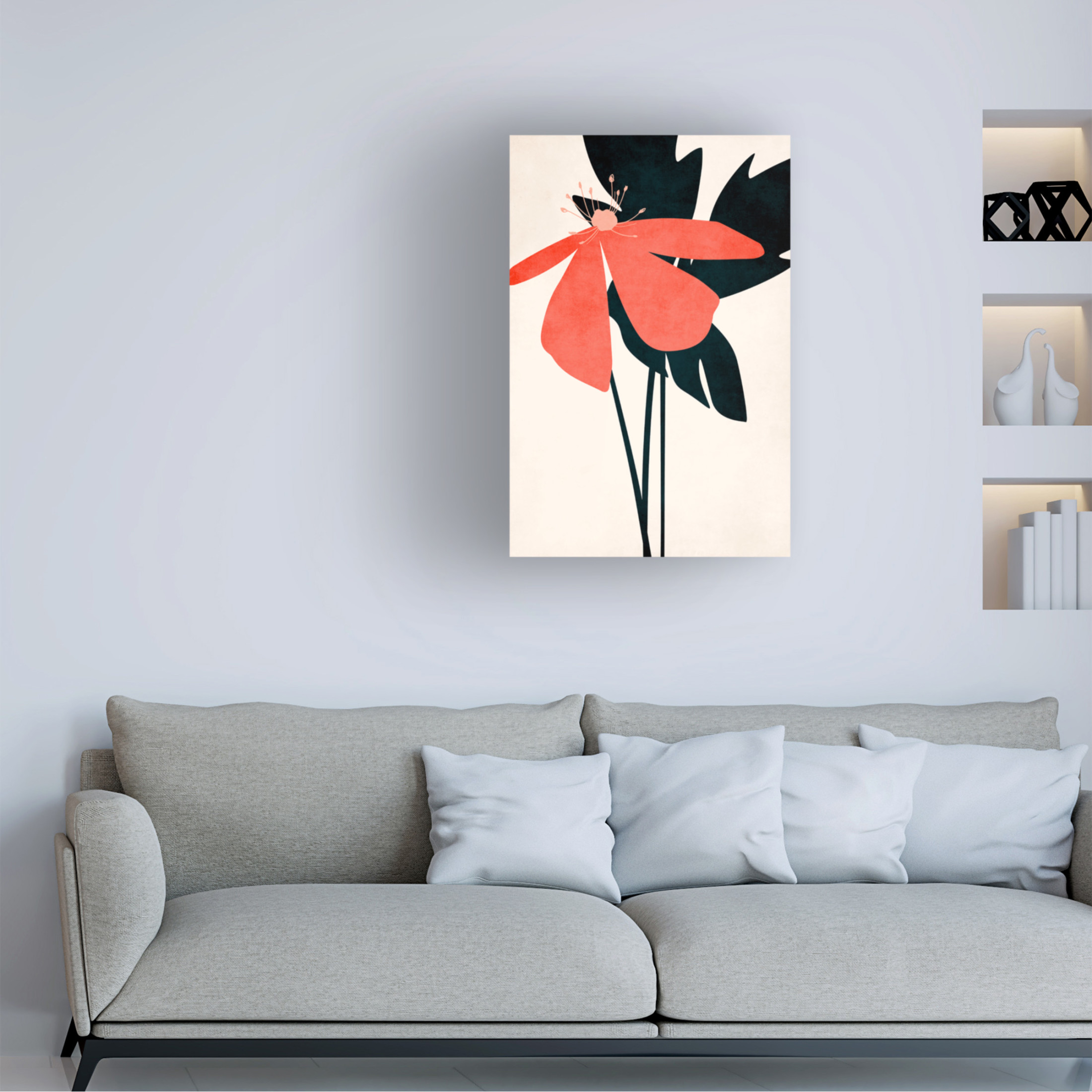 Trademark Fine Art Kubistika  Thinking of You Canvas Wall Art
