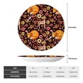 thumbnail image 2 of Daiia Woodland Creatures Floral Printed Pattern Ceramic Plate Dinner Plates Bone China Decorative Plates with Display Stand Art Ceramic Ornaments for Wall Hanging Decoration-7in, 2 of 6