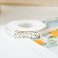 thumbnail image 1 of Firefly Hope 0.4 Inch x 25 Yards Polka Dot Grosgrain Ribbon, Spool Craft Ribbon for Christmas Gift Wrapping, DIY Crafts & Wedding Decor, Beige, 1 of 5