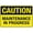 Warning Sign 3, variant on Caution Maintenance Work in Progress Keep Clear Sign, 8"x12" Tin Wall Decor, Great for Garden and Yard Safety Alert