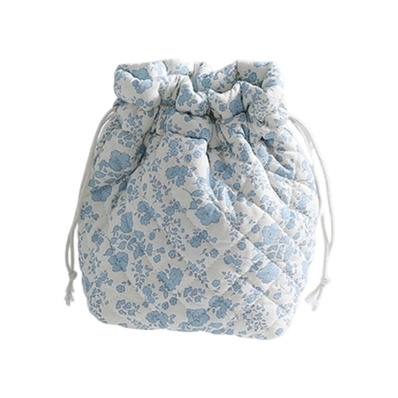 Quilted Beauty Pouch Roomy Storage Stylish Travel Toiletry Bag Makeup Case For Brushes Bottles And Personal Care Items