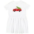 thumbnail image 3 of Inktastic Christmas Vintage Truck with Christmas Tree Girls Toddler Dress, 3 of 5
