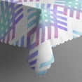 thumbnail image 4 of Rectangular Tablecloth 60x84 Inch – Waterproof Polyester Printed Table Cover, Wrinkle Resistant, Washable for Kitchen & Dining, Colorful Geometry Pattern, 4 of 6