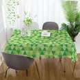 thumbnail image 6 of Geometric Triangle Pattern Tablecloth Rectangle Colorful Table Cloth Large Square Table Cover for Dining Kitchen Party 60"x60" Decor Gift, 6 of 7
