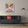 thumbnail image 3 of Epic Graffiti 'Miss Piggy' by St. Hilaire Elizabeth, Canvas Wall Art, 37"x37", 3 of 8