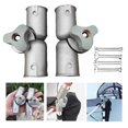thumbnail image 4 of 1 pair 25mm Fishing Chair Converte Adjustable Gear Armchair Converter Folding Lifting Bracket Furniture Chair Hinge Hardware, 4 of 5