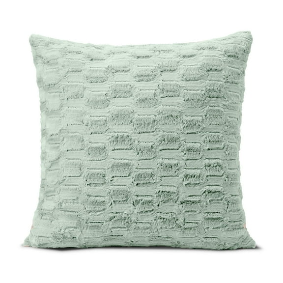 HGTV Art Deco Brushed Faux Fur Pillow Quietude 26 x 26 inches
