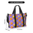 thumbnail image 2 of Rocae Yellow Lemon And Orange for Travel Shoulder Bag Top Handle Handbag with Yoga Mat Buckle for Gym, Work, Travel, 2 of 7