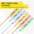thumbnail image 2 of Sharpie Surligneurs pour Débardeurs, Couleurs Pastel Douces, Assorties, Pointe Biseautée, 12 Unités, 2 of 4