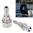 thumbnail image 6 of 3B2 70250 1, Stable Performance Metal Alloy Durable Fuel Line Connector 2pcs Male Female 5/16in For Outboard 2 4 Stroke 5HP To 90HP, 6 of 8