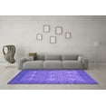 thumbnail image 3 of Ahgly Company Indoor Square Persian Purple Bohemian Area Rugs, 4' Square, 3 of 4